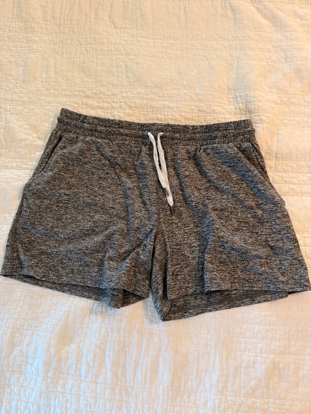 Pacific Trail Women's Heather Gray Athletic Lounge Shorts with Drawstring